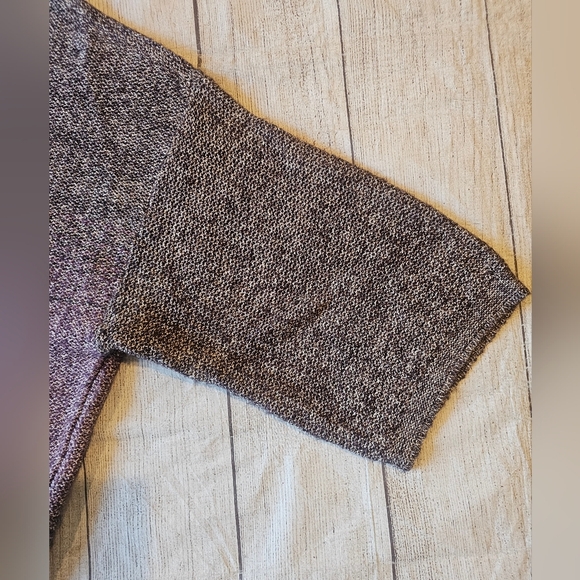 J. Jill Pure Jill Size Medium 3/4 Sleeve Huckleberry Ombre Knit Sweater Boxy - Picture 7 of 9